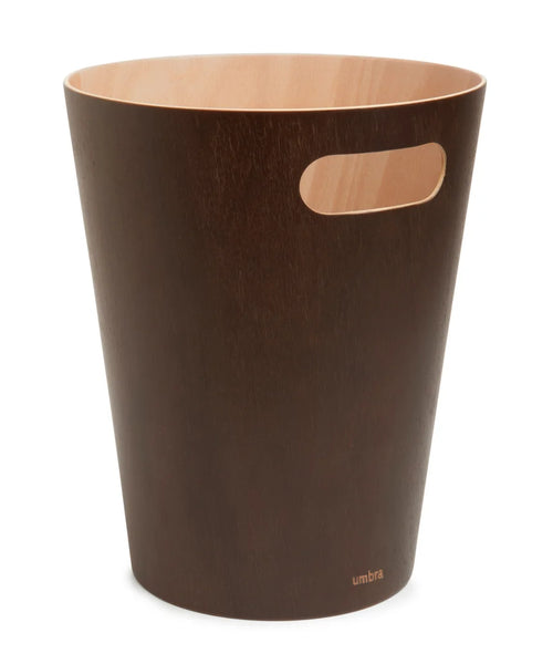 Umbra Woodrow Trash Can - Espresso