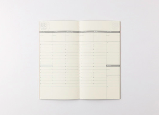 Traveler's Company Traveler's Notebook Refill 018 Free Diary Weekly