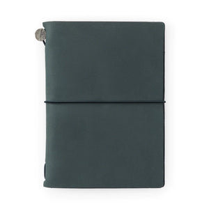 Traveler's Company Traveler's Notebook Blue Passport Size - Notesbog med Cover I Læder