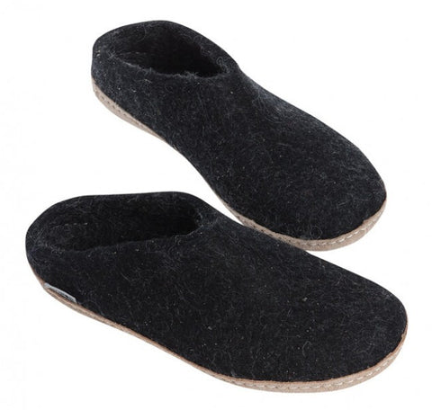 Glerups Felt slippers without heel cap