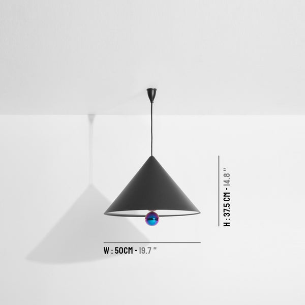 Petite Friture Cherry Lamp LED Large - Black / Rainbow - Pendel