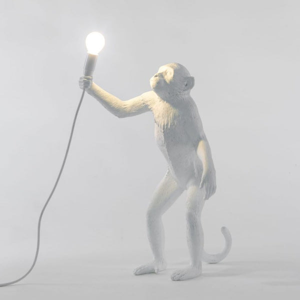 Seletti Monkey Lamp White Standing
