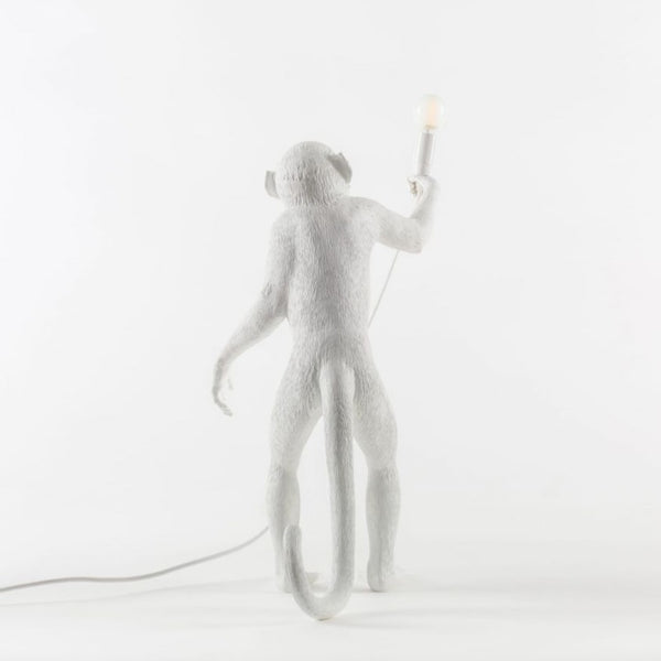 Seletti Monkey Lamp White Standing - Abelampe Stående