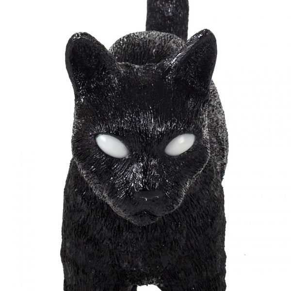 Seletti JOBBY Cat Lamp Black
