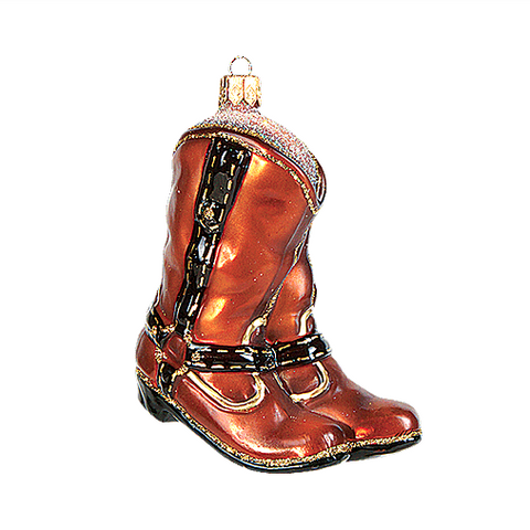 Texas Boots Christmas Ornament