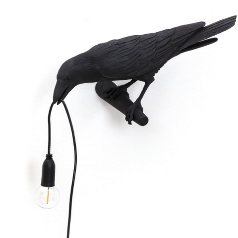 Seletti Bird Lamp Black - Wall Lamp - Væglampe Fugl-3 weeks delivery