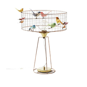 Bird Cage Voliere Tambour Table Lamp