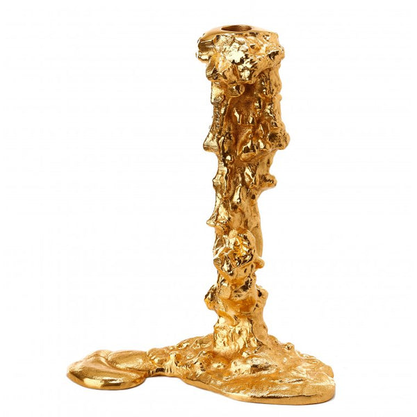 Drip Candle Holder - Gold