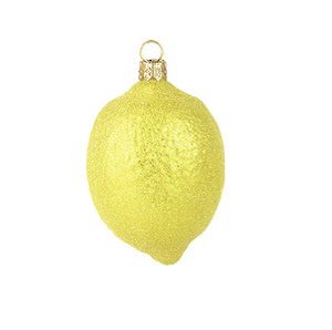 Lemon Christmas Ornament - Citron Julepynt i Glas
