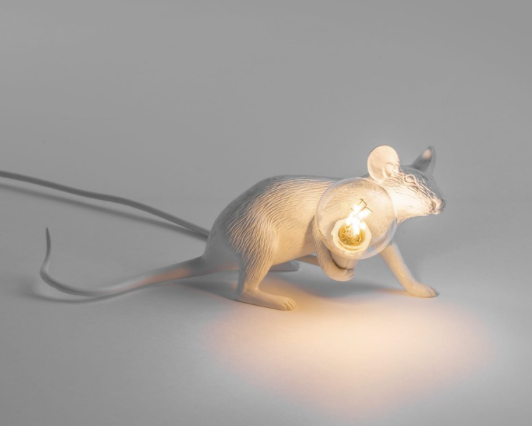 Seletti Mouse Lamp White Lie Down