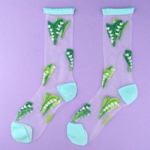 Coucou Suzette - Lily of the valley Sheer Socks
