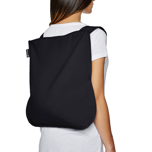 Notabag - Bag and Backpack - Black - Foldetaske og rygsæk i ét