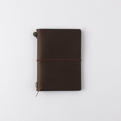 Traveler's Company Traveler's Notebook Brown Passport Size - Notesbog med Cover I Læder