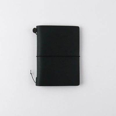 Traveler's Company Traveler's Notebook Black Passport Size