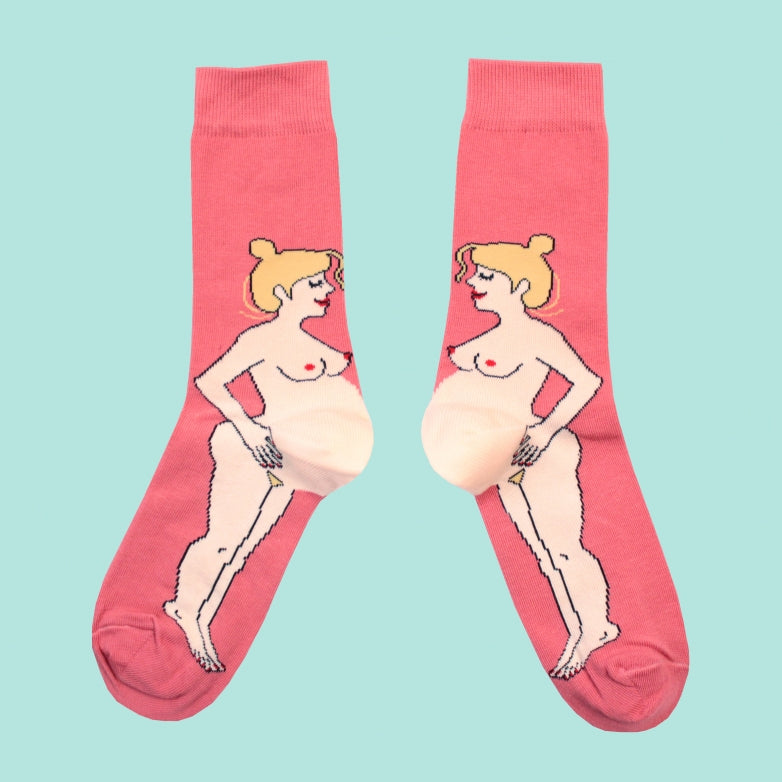 Coucou Suzette - Pregnant Woman Socks - White - Sokker