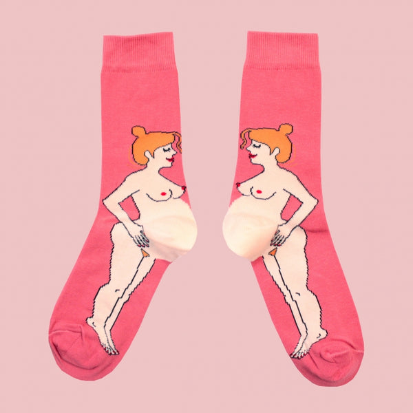 Coucou Suzette - Pregnant Woman Socks - White