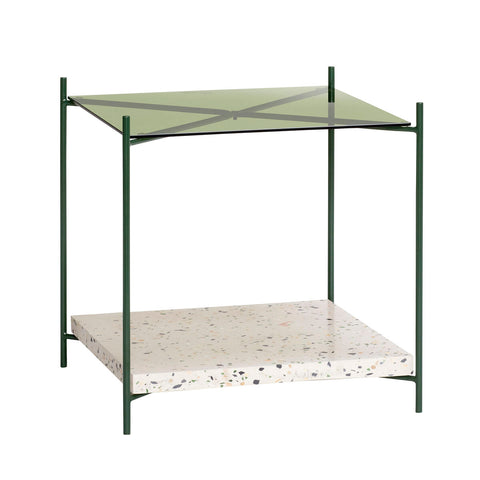 Hübsch - Terrazzo Table - Bord med glasplader
