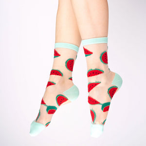 Coucou Suzette - Watermelon Sheer Socks